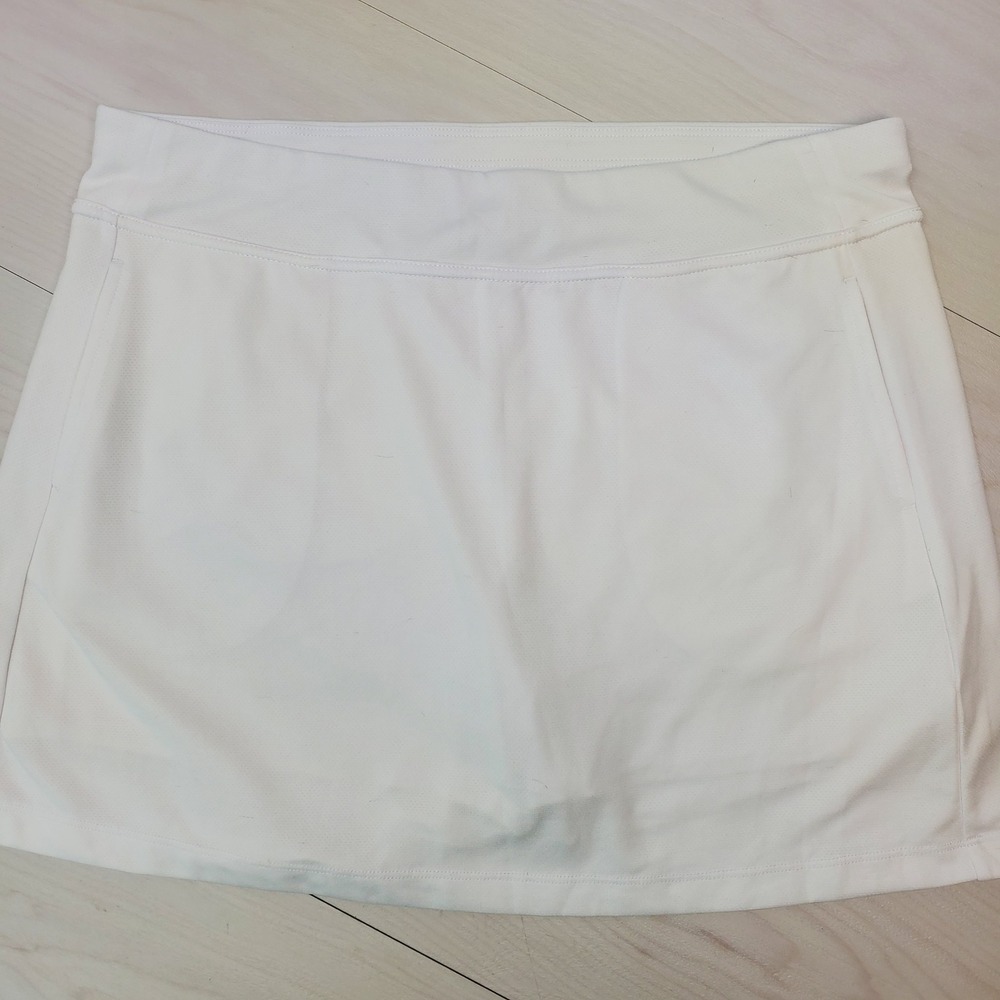 Grand Slam Performance Womens White Athletic Tennis Golf Skort Size Large L